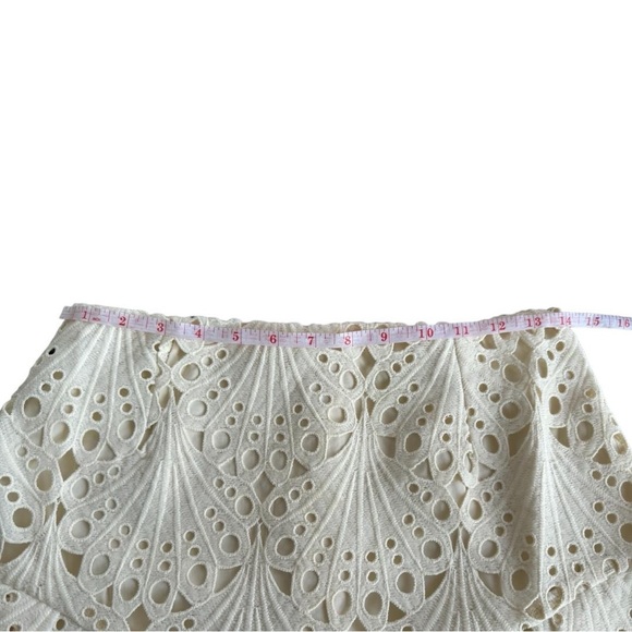 Set Broderie Anglaise Mini Skirt and Top Size L - Picture 6 of 9